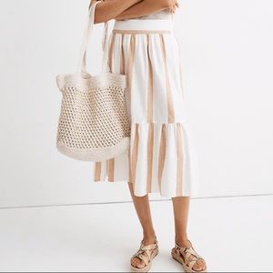 NWOT! Madewell ruffle hem skirt